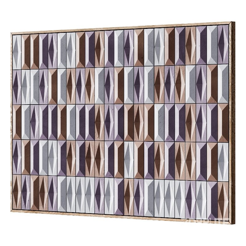 3D Art Relief 206 Terra Dawn Tiles Panel by Theiatiles Image 3