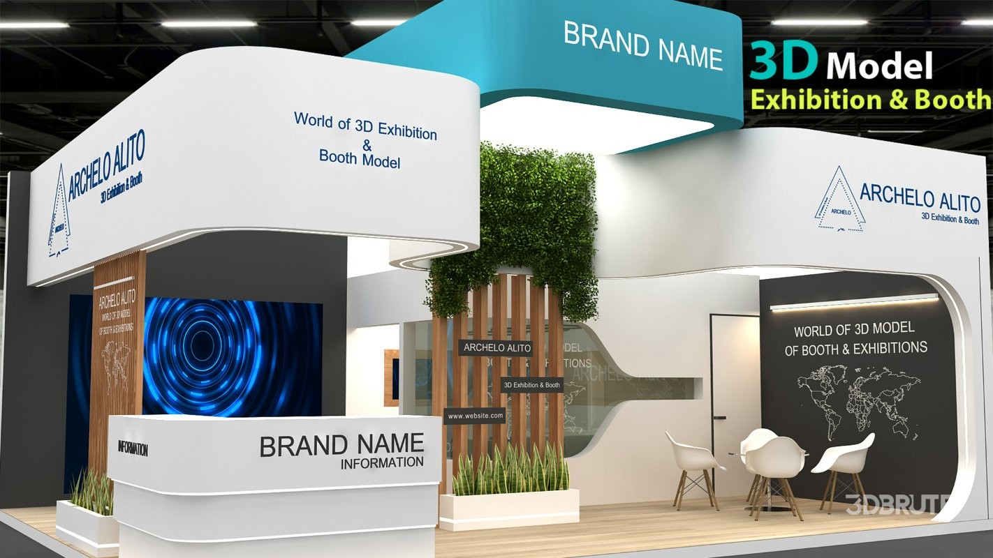 exhibition 3d model Image 8