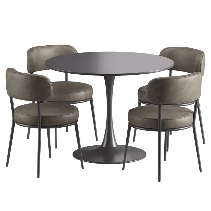 Bodrum Chair and Tulip Table Image 1