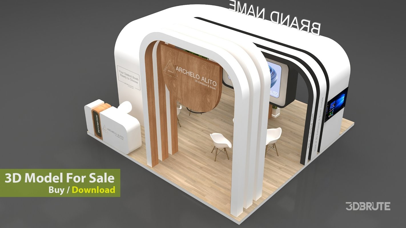 stand stall 3d Image 9