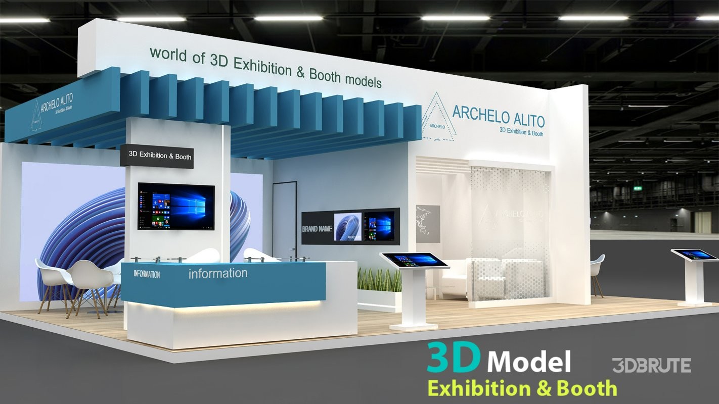 exhibition 3d model Image 3