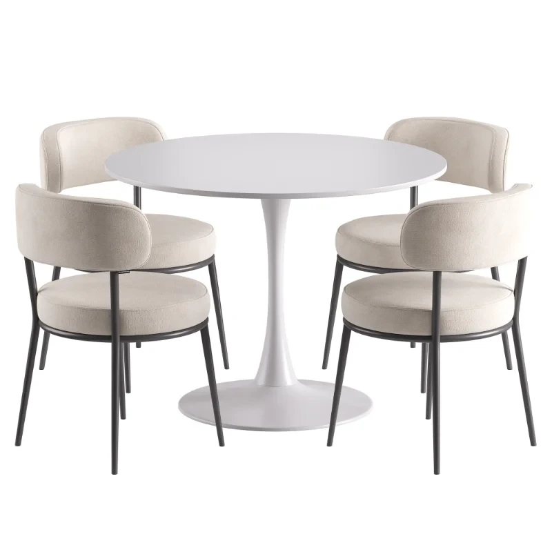 Bodrum Chair and Tulip Table Image 6