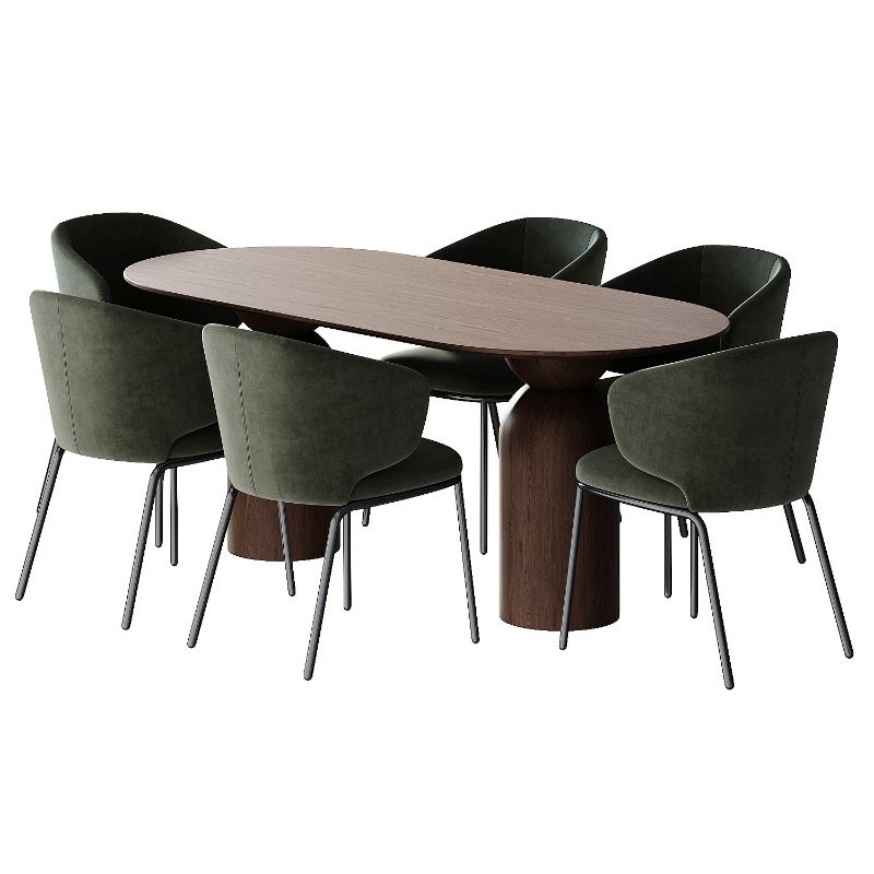 CAMPO Dining chair by skdesign and Vivante Dining Table Image 3