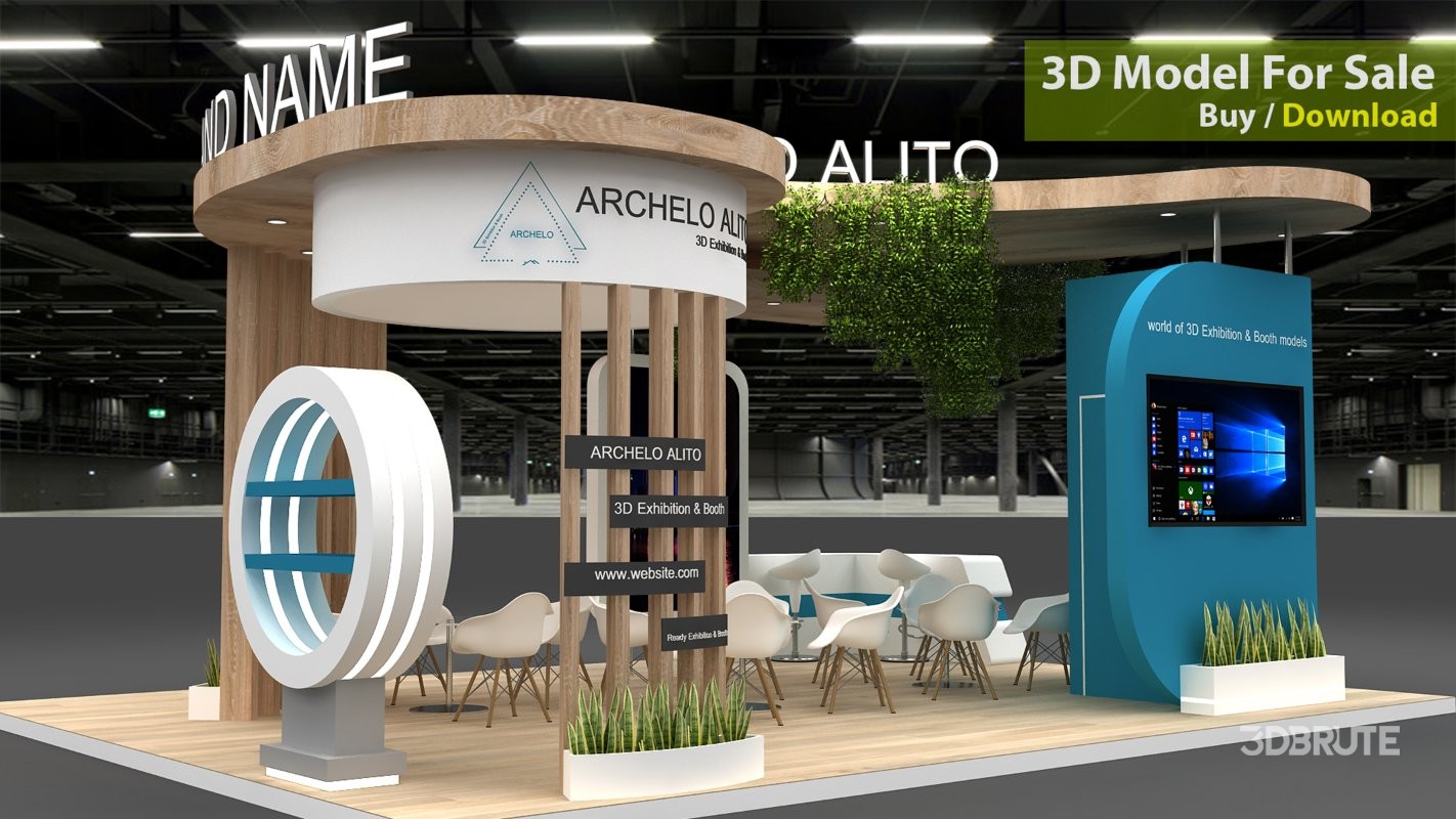 modern exhibition 3d booth Image 8