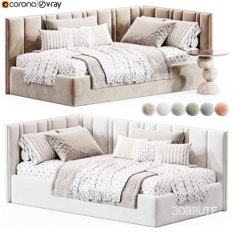 Corner bed Vertical Design Image 6