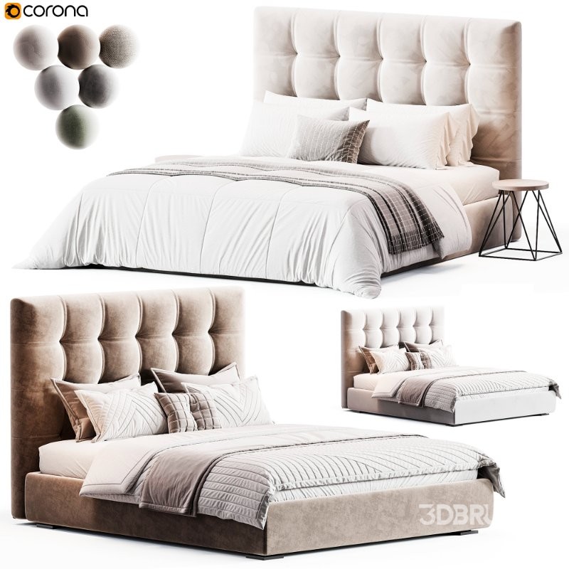 Max Alto Capitonné Twils Bed Image 6