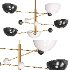 Karlson 5 Light Sputnik Modern Liner Chandelier - Thumbnail 2