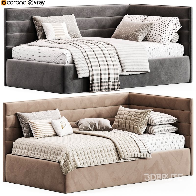 Corner bed Line kids By Sensorsleep Image 4