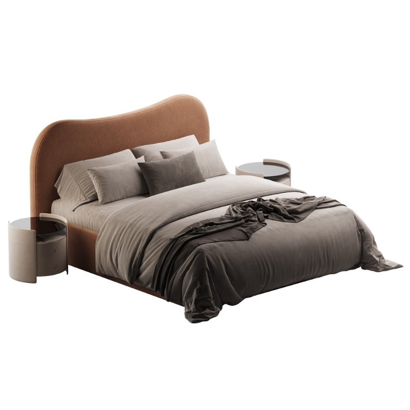 Caldwell Camel Brown Upholstered Image 3