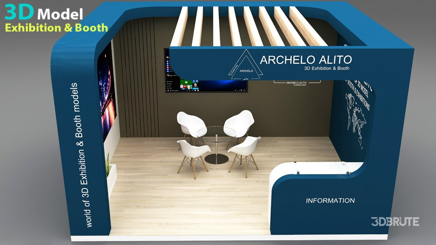 stall 3d model Image 4