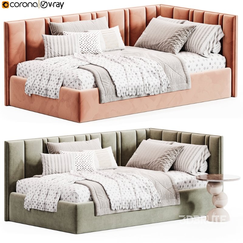 Corner bed Vertical Design Image 4