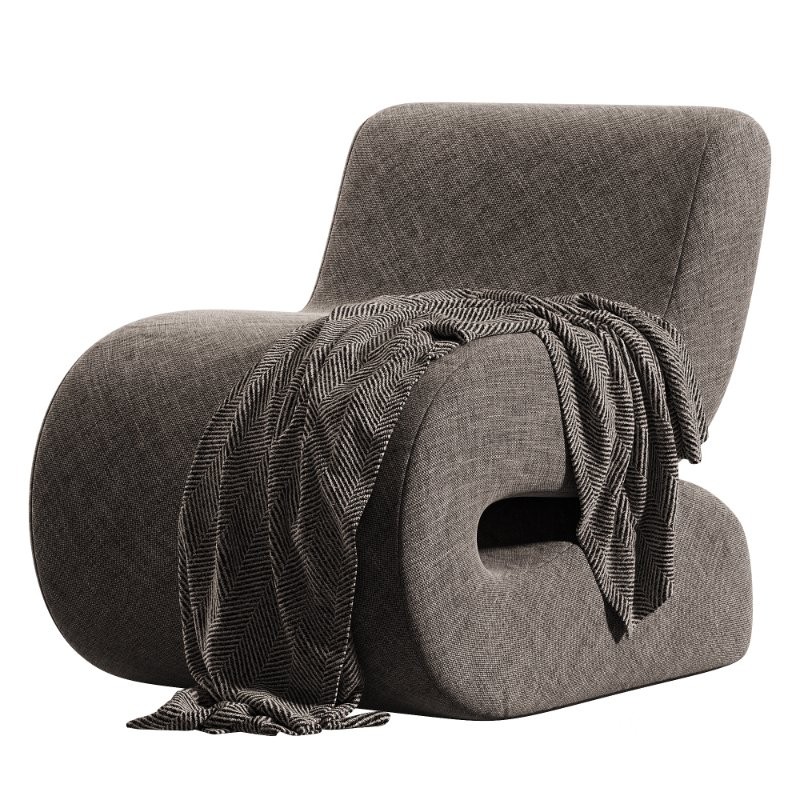 Oversized Corduroy Accent Chair Image 3