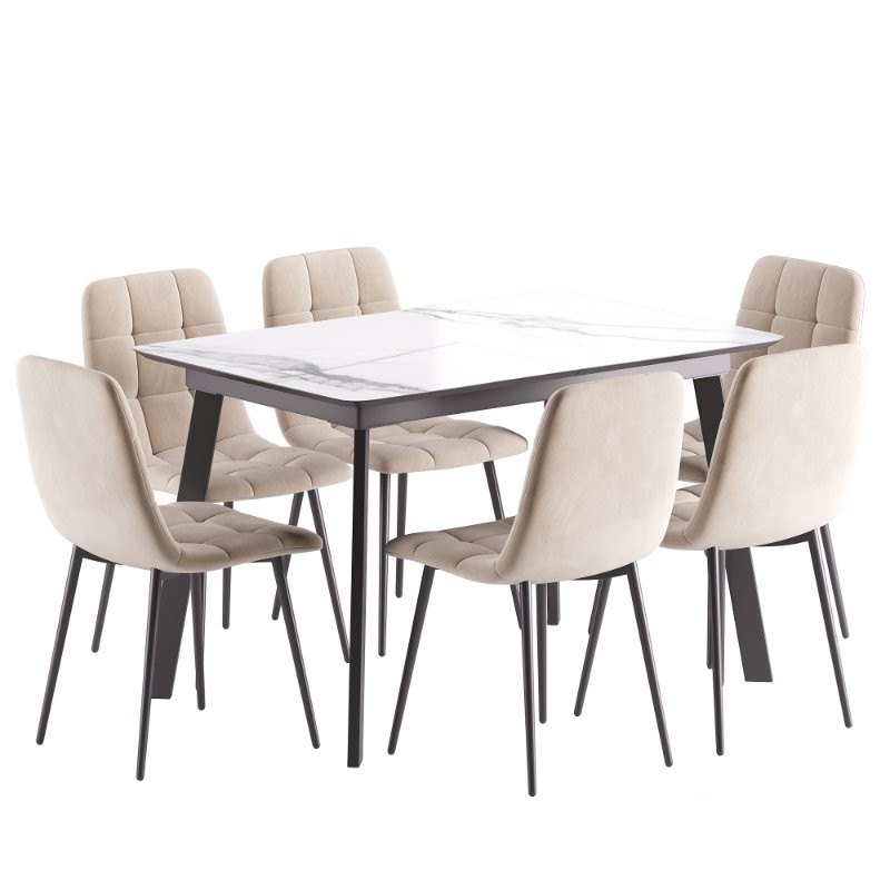 Oddi Dining Chair and Batu Dining Table Image 6