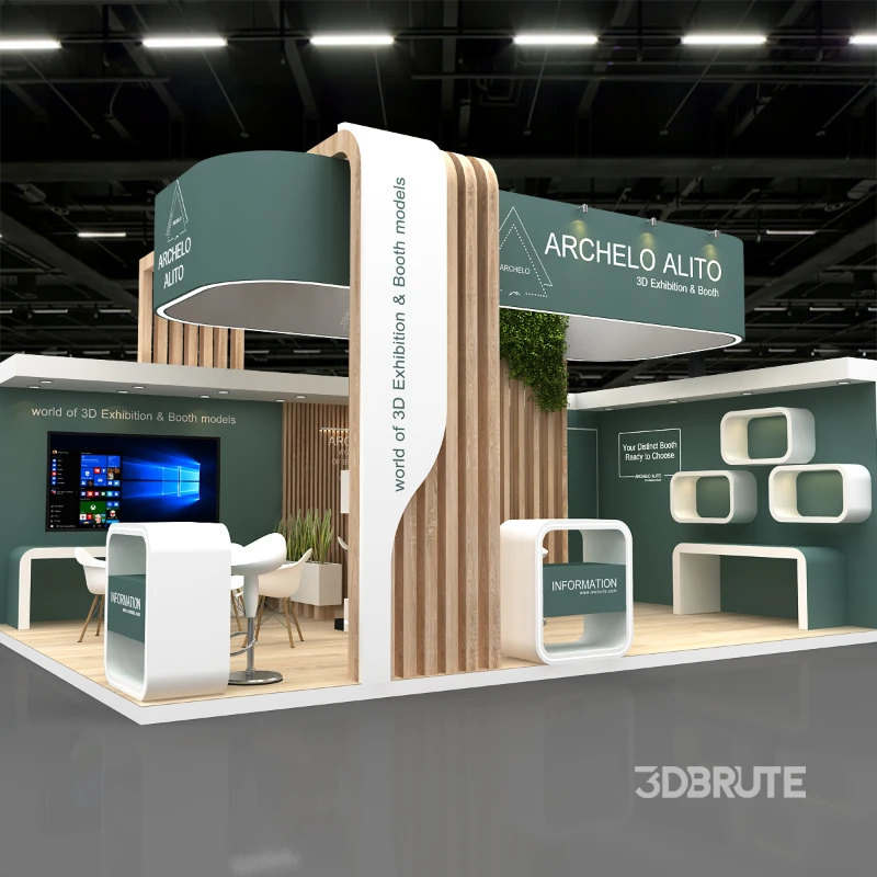 minimal stall 3d model Image 1