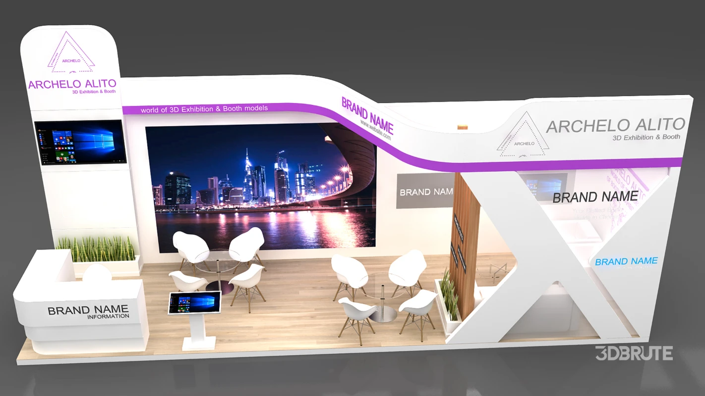 stand booth 2 side open Image 4