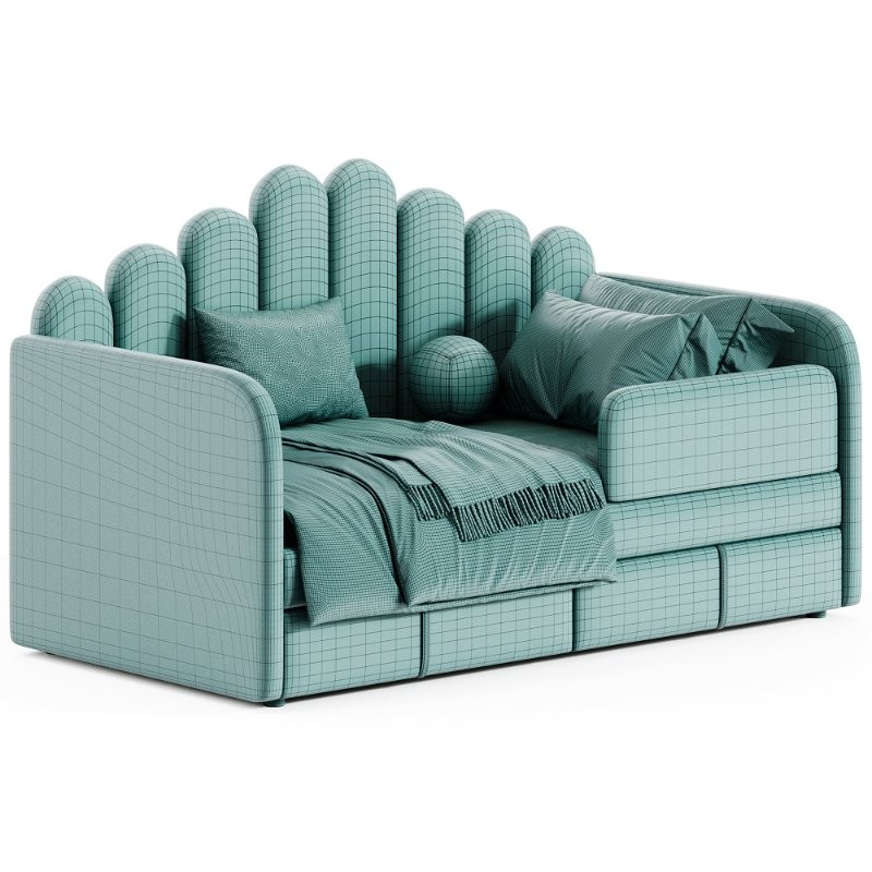 Children’s soft sofa bed Victoria Image 6
