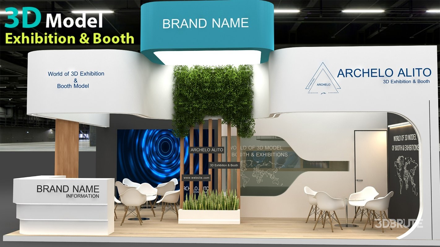 exhibition 3d model Image 7