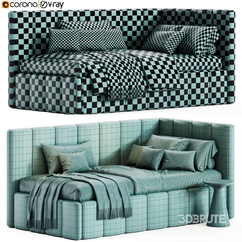 Corner bed Dandy kids By Sensorsleep Image 7