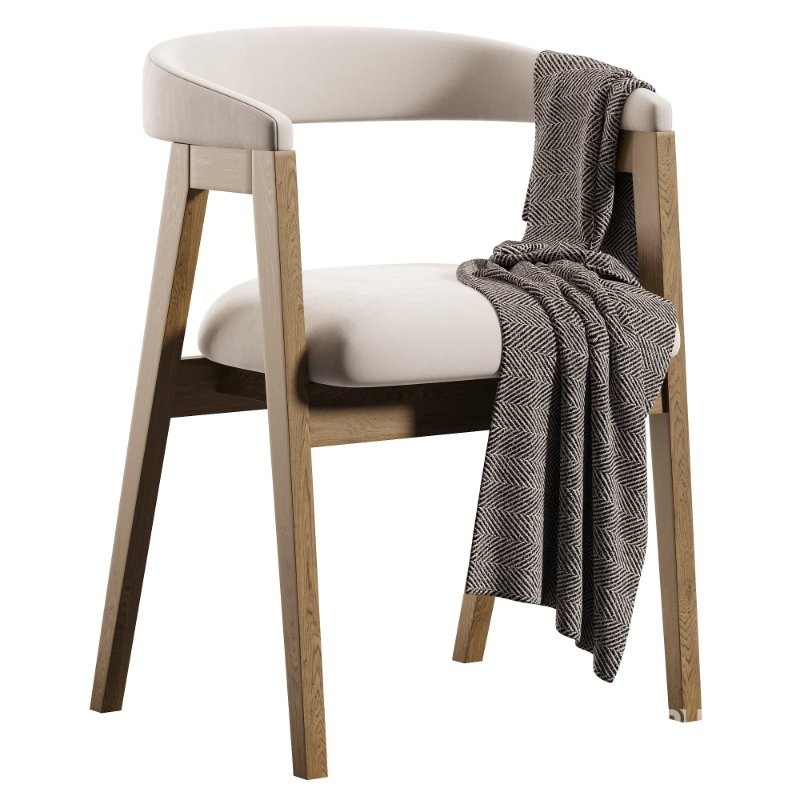 Chair Trevor Velvet Beige Image 1