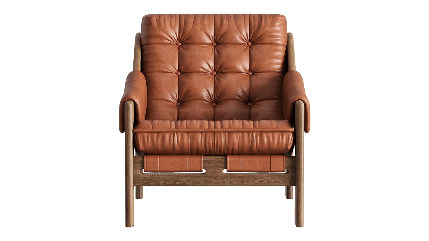 Four Hands Halston Chair with Ottoman Image 3