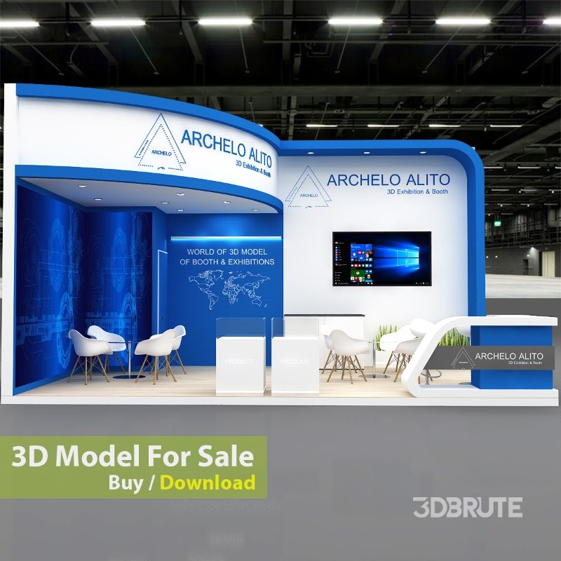 stall booth 3d Image 2