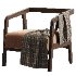 Modern Arm Chair with Square Arms - Thumbnail 6