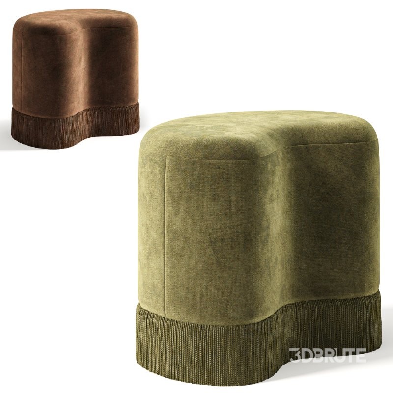 Brahm Stool,Пуф с бахромой Image 5