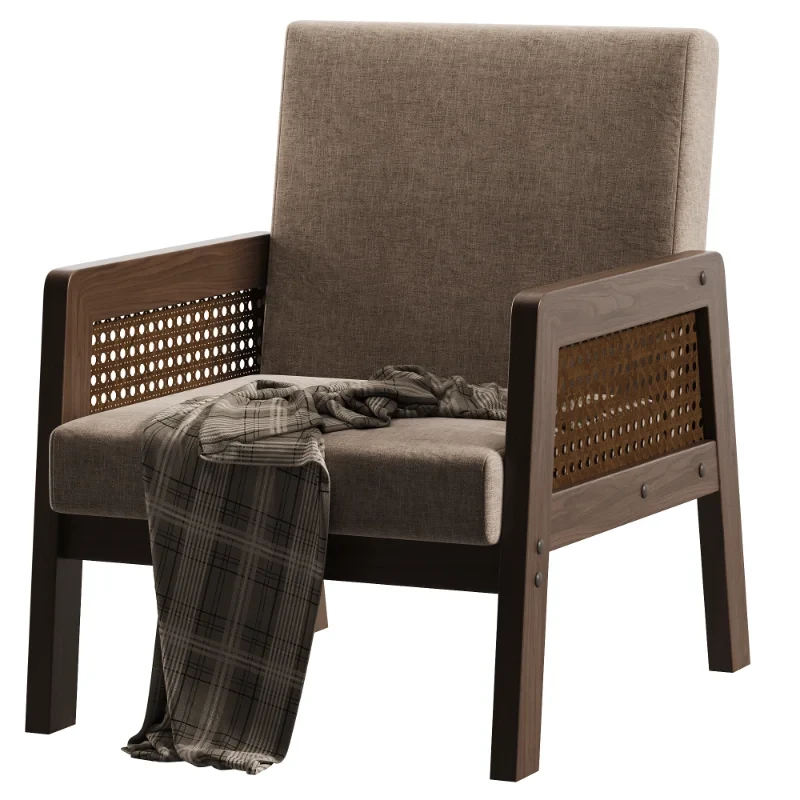 Scandinavian Wood Arm Chair Image 5