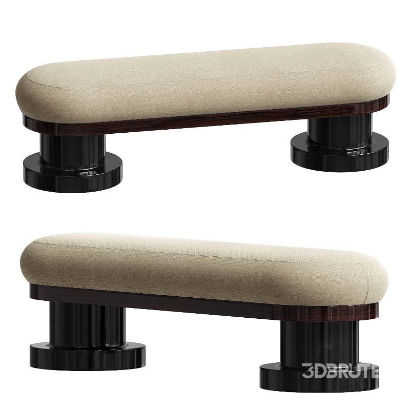 Theo Bench Big Brown Image 2