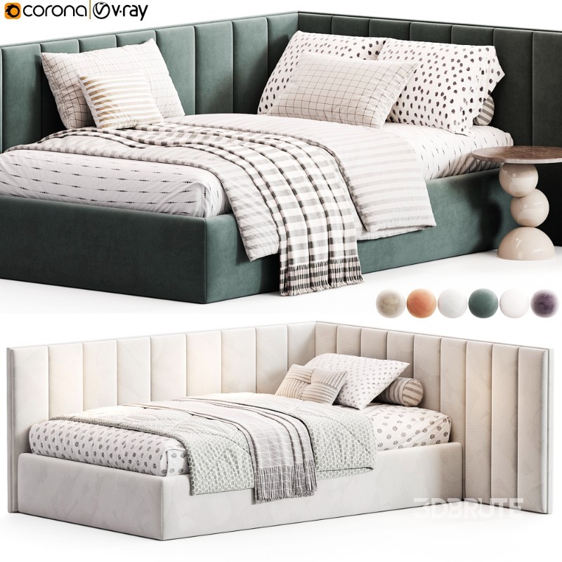 Corner bed Daisy kids By Sensorsleep Image 3