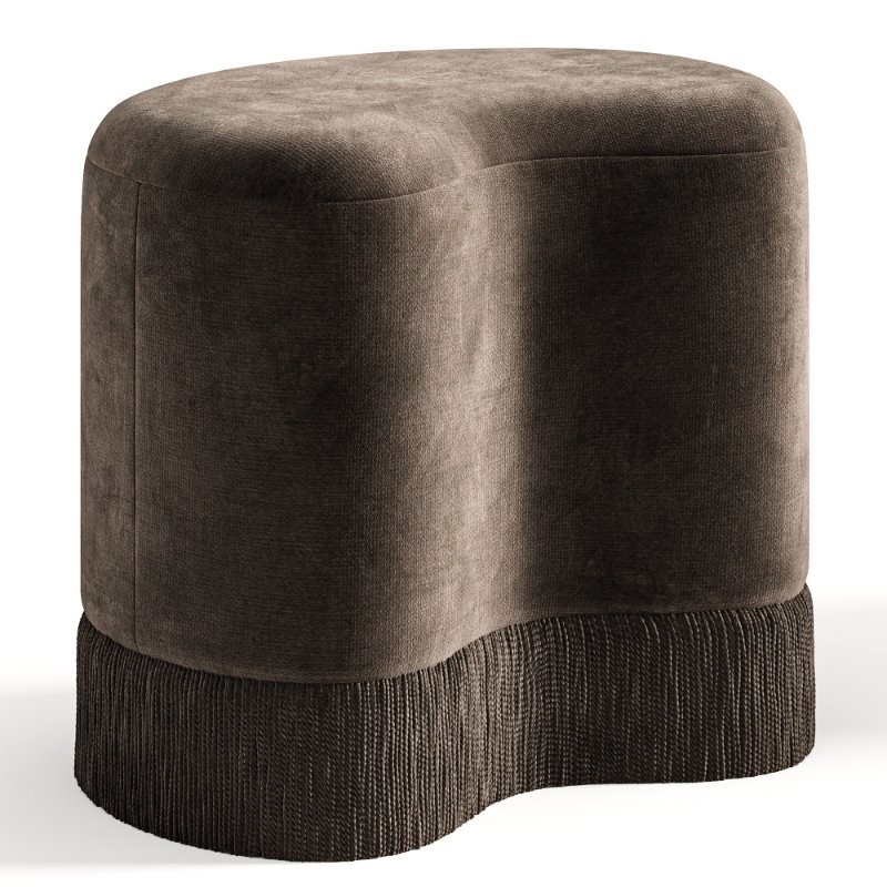 Brahm Stool,Пуф с бахромой Image 2