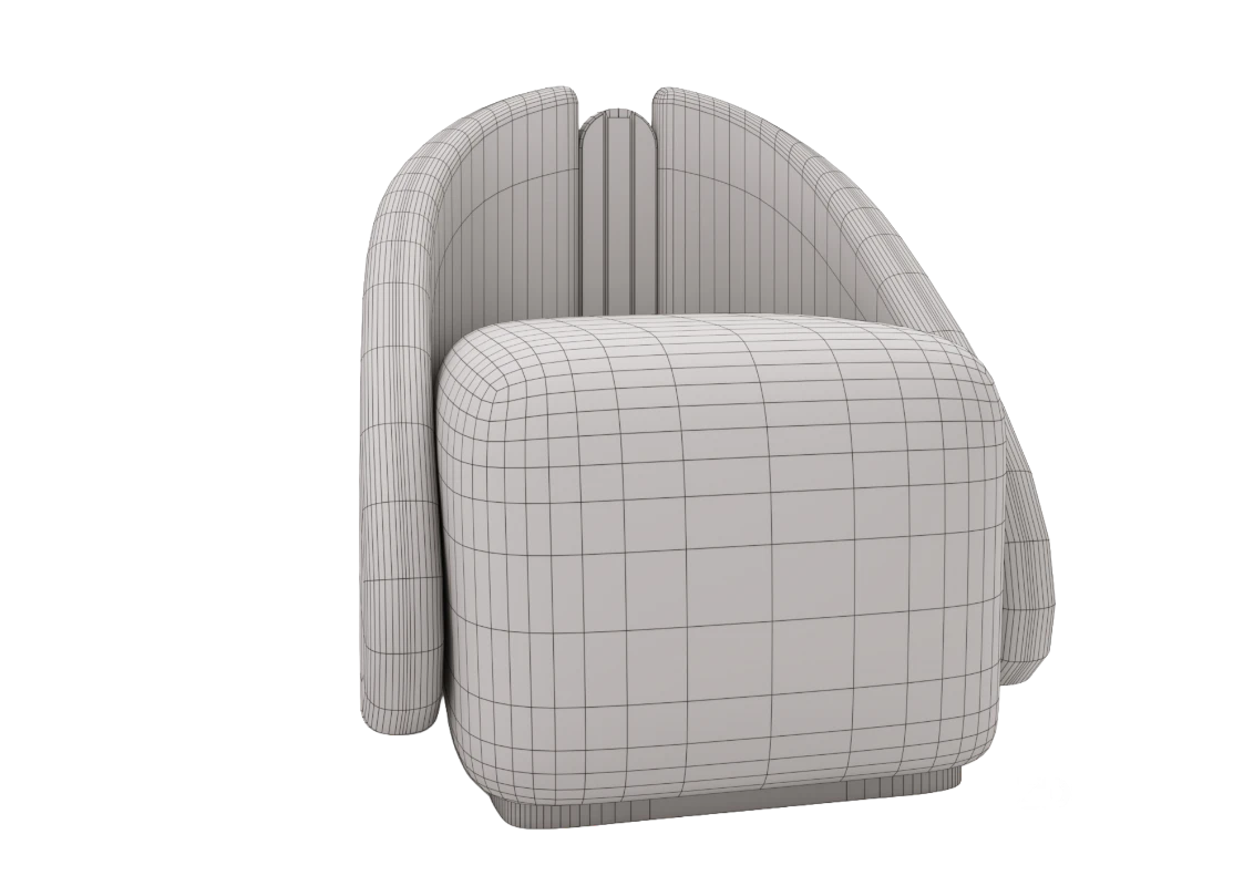 Como Armchair – Modern Fabric Chair – Luxury Interior Furniture Image 3