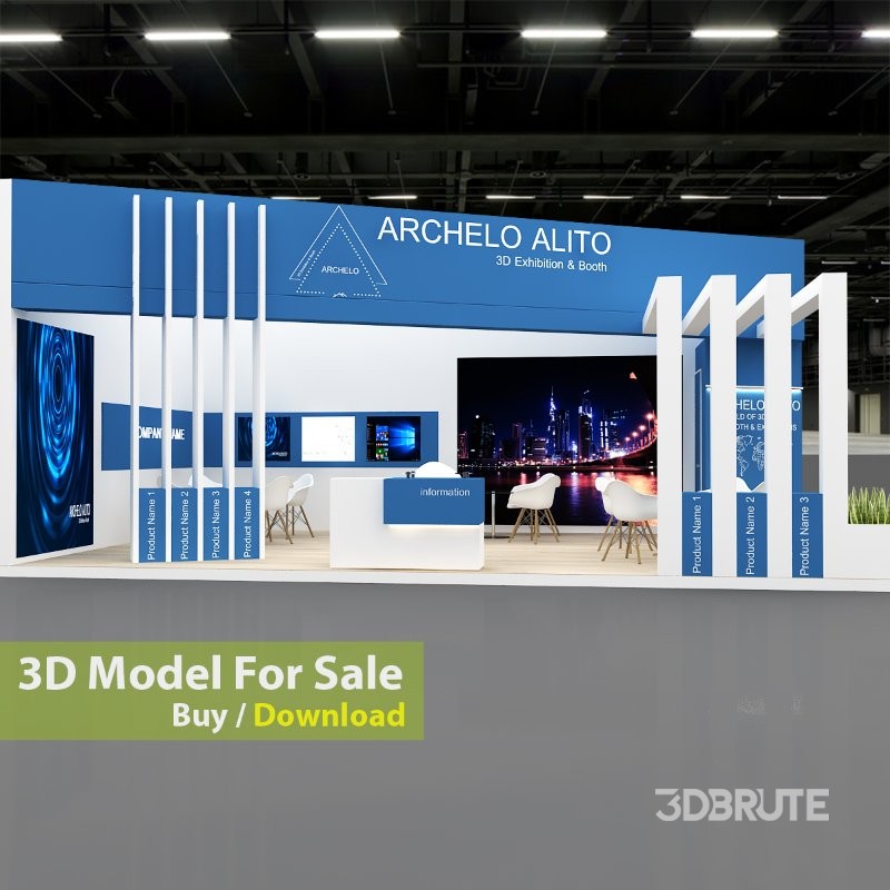 3D Exhibition Booth Model Image 6