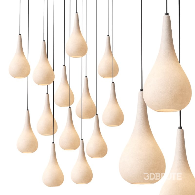 Porcelain Drops Pendant Lamps Image 1