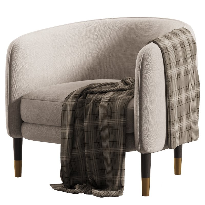 Casual Ivory Solid chair Image 4