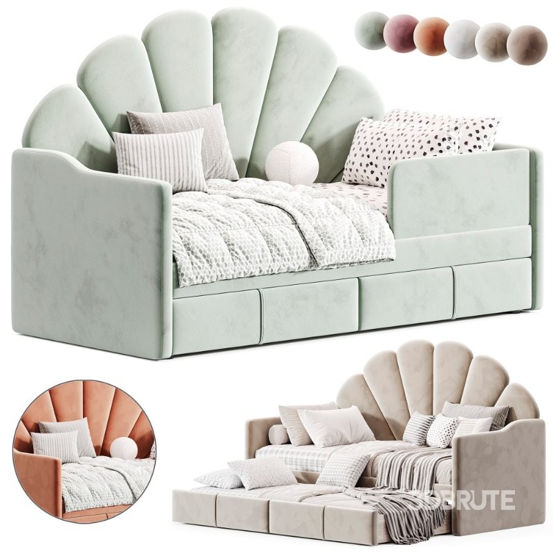 Children’s soft bed – Mulan Image 2