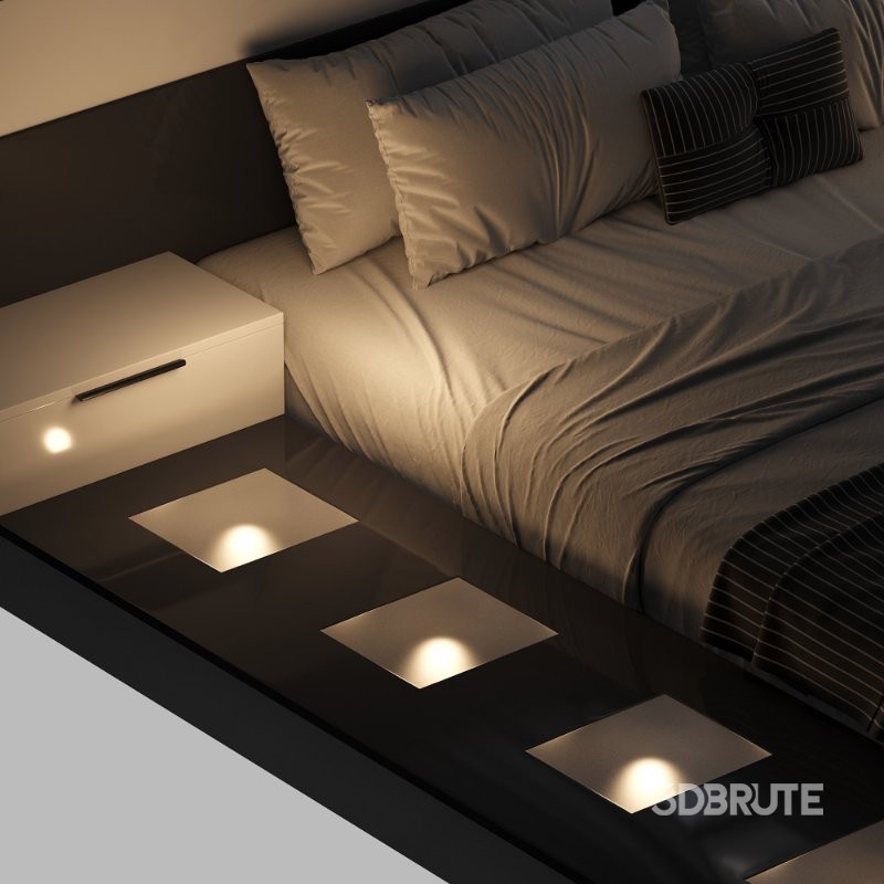 Lacquered Elegant Quality High_End Platform Bed Image 5