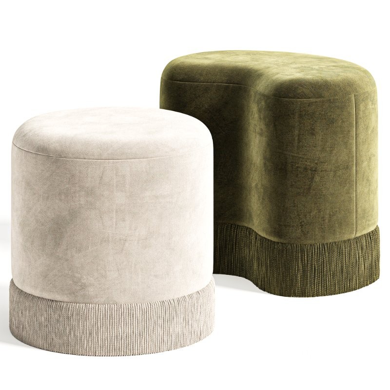 Brahm Stool,Пуф с бахромой Image 9
