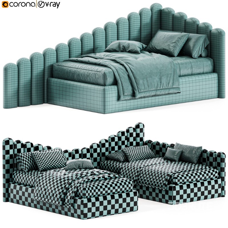 Corner bed Savoyardi kids backrest ladder By Sensorsleep Image 7