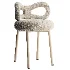 Claire White Boucle Chair - Thumbnail 1