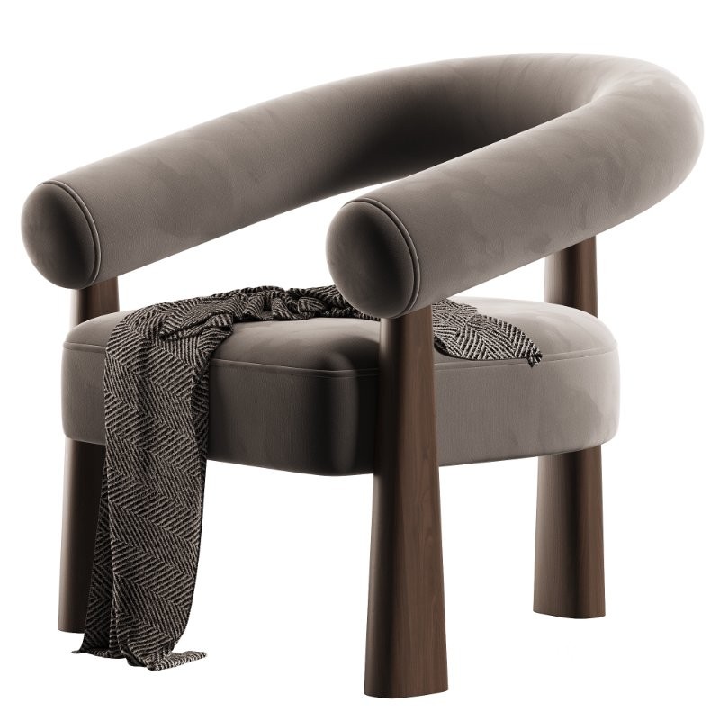 Boucle Accent Chair Image 4