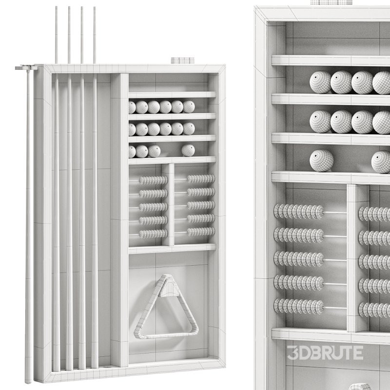 Modern Combination Wall Rack Image 4