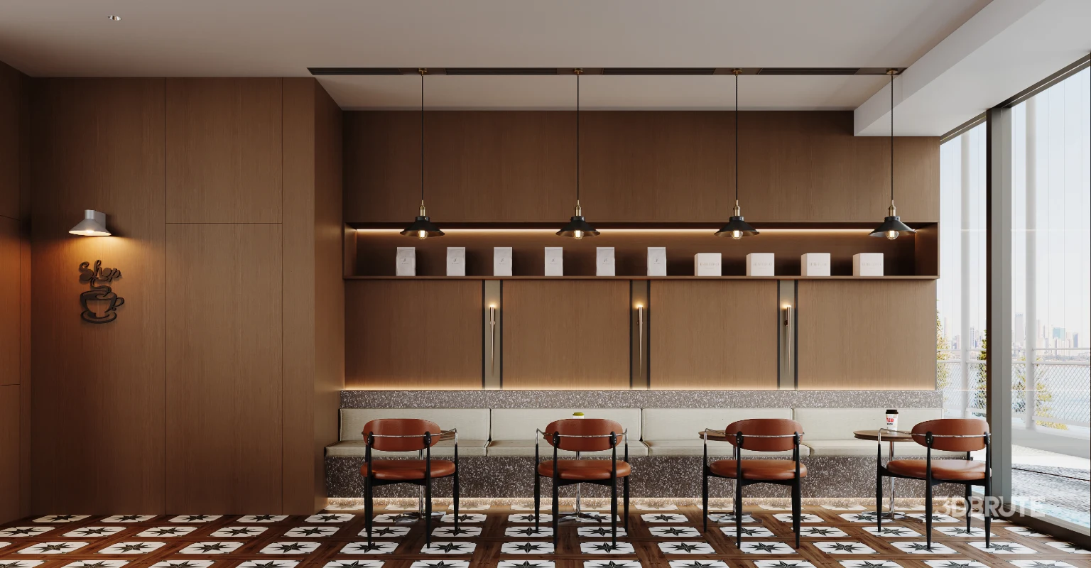 Modern luxury coffee shop Image 3