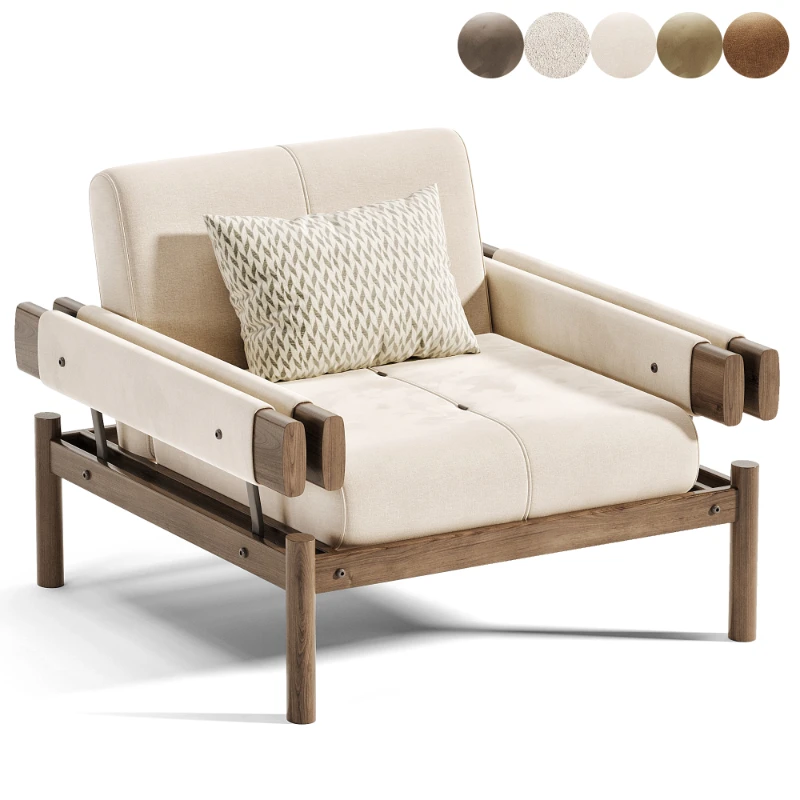 Pair of MP-19 armchair by Percival Lafer Image 2