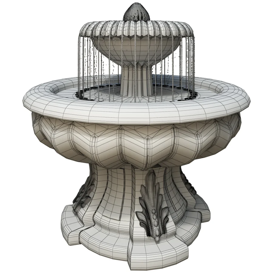 Classic Garden Fountain 03 Image 6