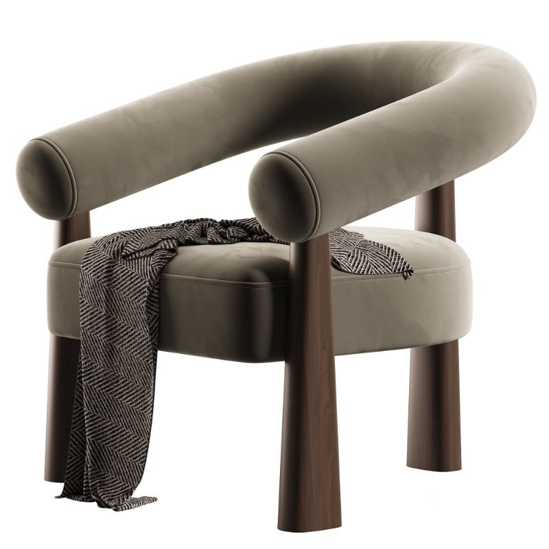 Boucle Accent Chair Image 3