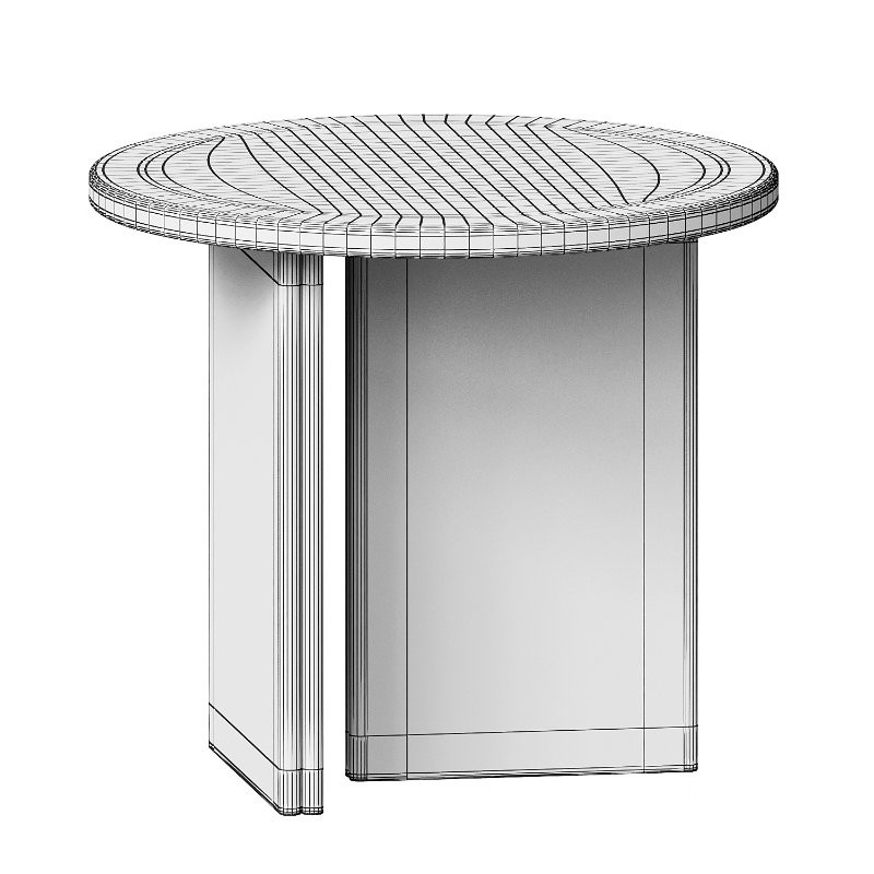 Onda Side Table in Travertine Image 2