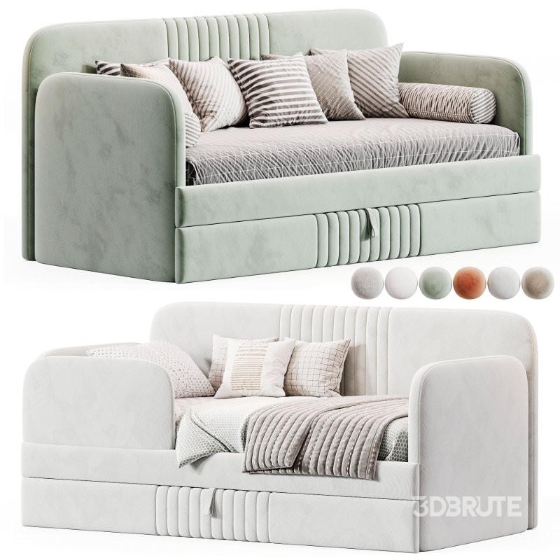 Children’s soft sofa bed Bunny Image 7