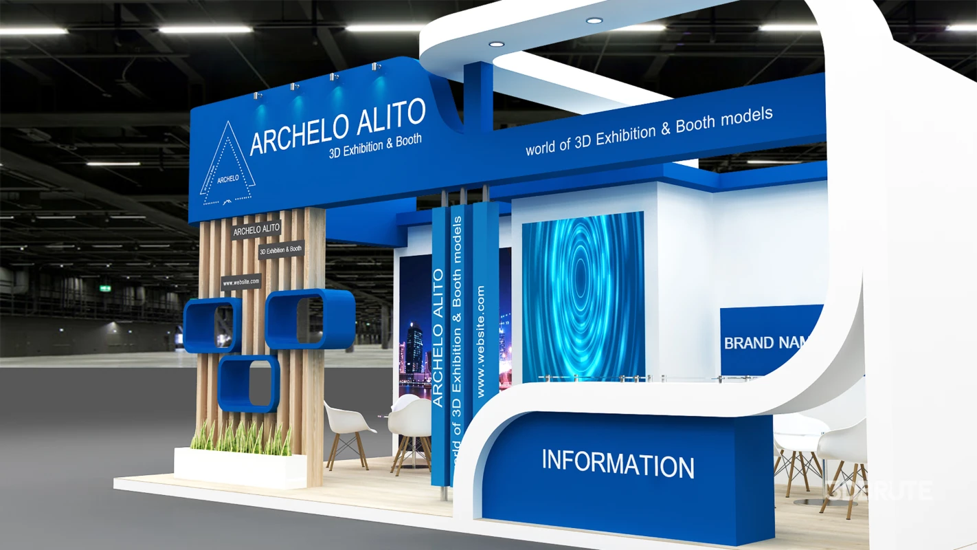 Exhibition Booth 3D Model Image 4