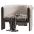 Art Deco Memory Foam Barrel Chair - Thumbnail 7
